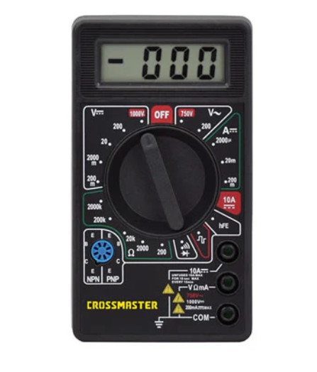 Multímetro Digital Voltaje 200mV - 1000V CROSSMASTER